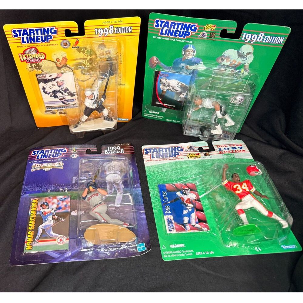 Starting Lineup Sealed Figure Lot 1997–1999 NFL MLB NHL